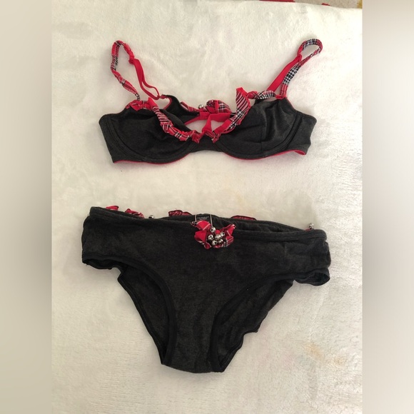 Victoria's Secret Other - Victoria’s Secret cotton blended bells bra and bottom set, bra 34B, bottom SP